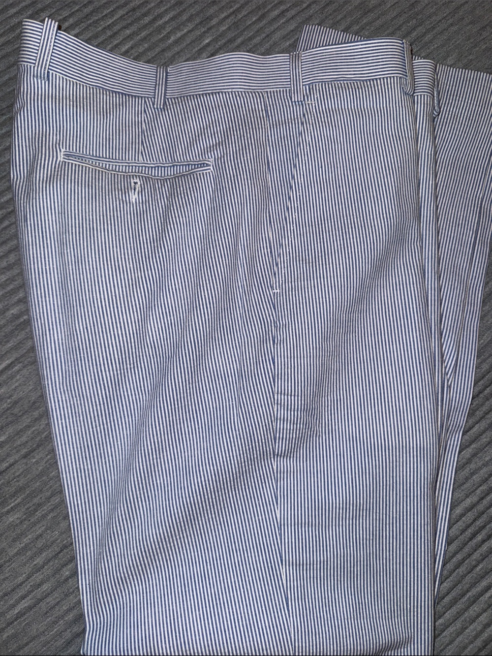 Greg Norman Collection Blue and White Striped Men’s Pants